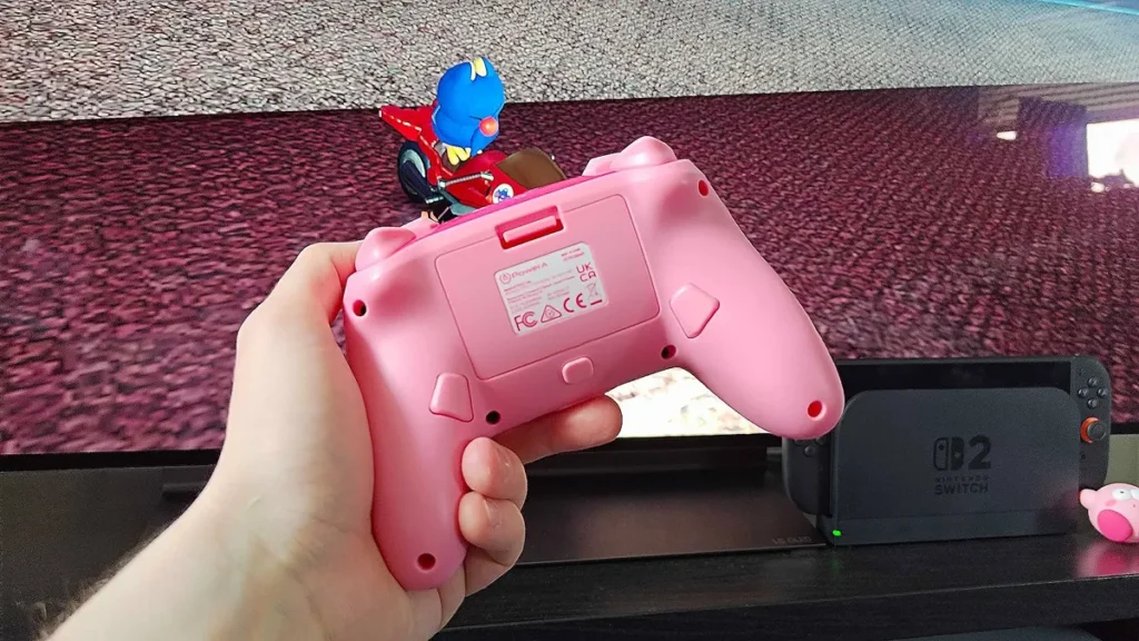 Tay cầm Kirby siêu đáng yêu, giá mềm cho tín đồ Switch 2 1 Kirby controller gamen.vn 1