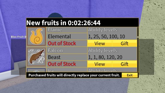 Blox Fruits: Hướng dẫn đầy đủ về stock, thời gian restock, Mirage stock và cách sở hữu trái ác quỷ yêu thích 2 blox fruits stock dealer page 550x309 gamen.vn