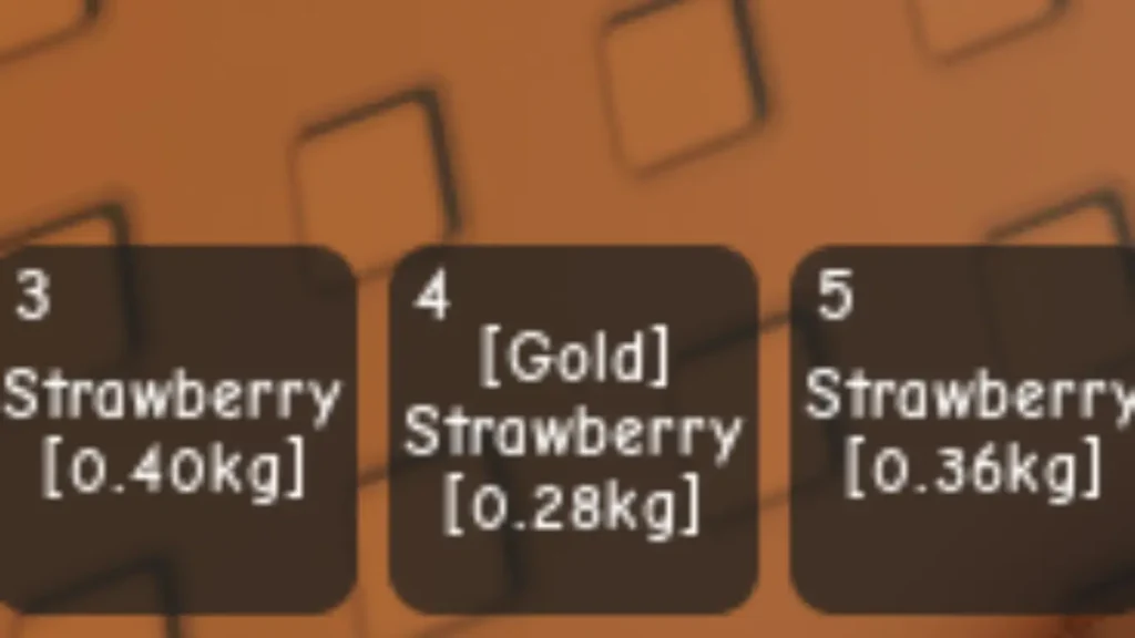Hướng dẫn Thời tiết và Đột biến trong Grow a Garden (cập nhật tháng 06-2025) 3 grow a garden gold strawberry inventory listing gamen.vn
