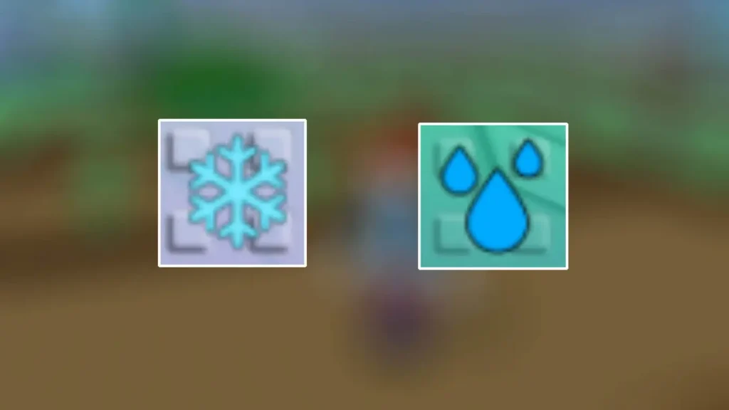 Hướng dẫn Thời tiết và Đột biến trong Grow a Garden (cập nhật tháng 06-2025) 1 roblox grow a garden frost and rain weather icons gamen.vn